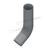 Колено сливное МЕТАЛЛ ПРОФИЛЬ ПРОЕКТ D150 Ral 7004