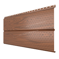Софит МЕТАЛЛ ПРОФИЛЬ Lбрус-XL-14х335 (ECOSTEEL-01-МореныйДуб-0.5)